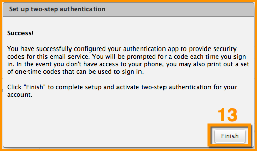 Zimbra 2FA Setup