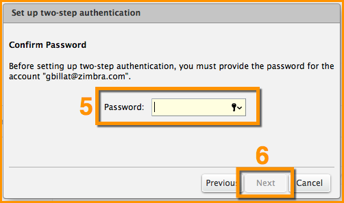 Zimbra 2FA Setup