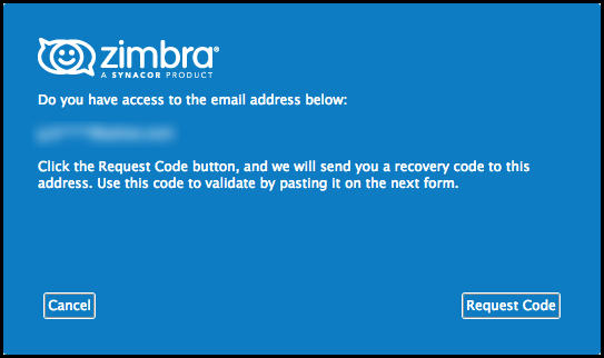 Zimbra Email account recovery