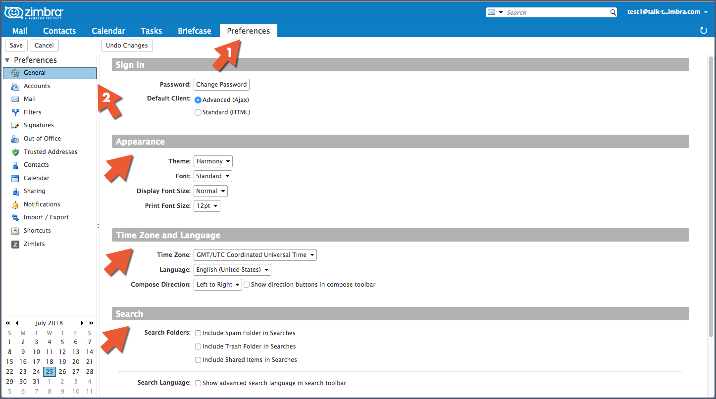 zimbra email client blacklist filter