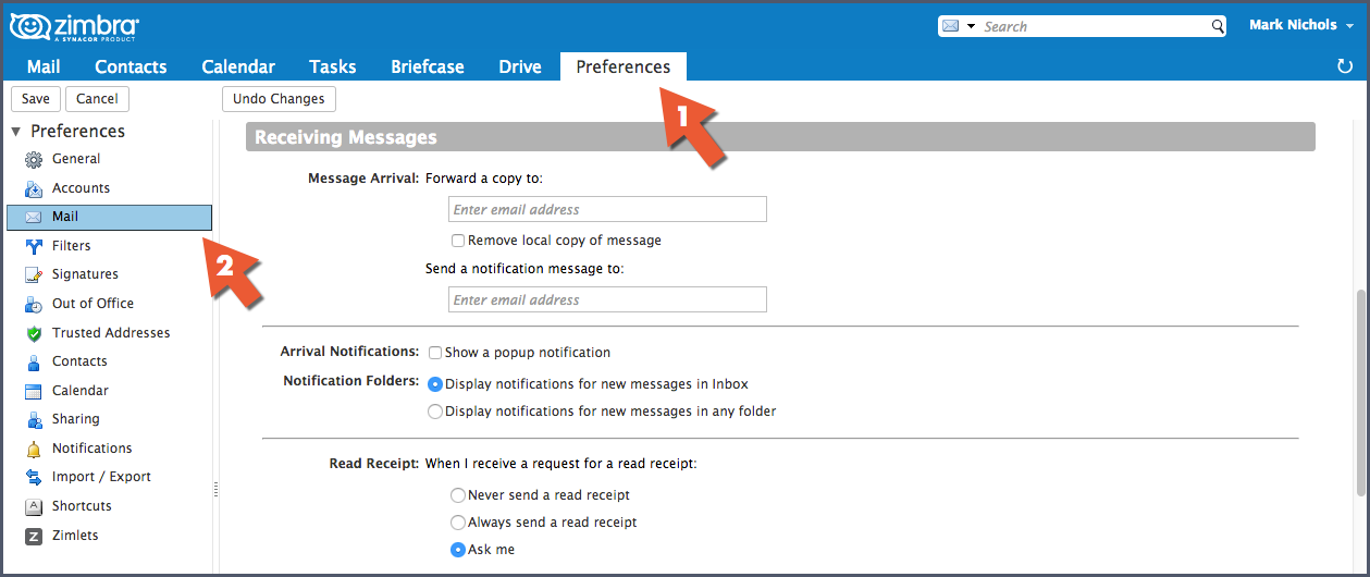 Zimbra Webmail Frequently Asked Questions