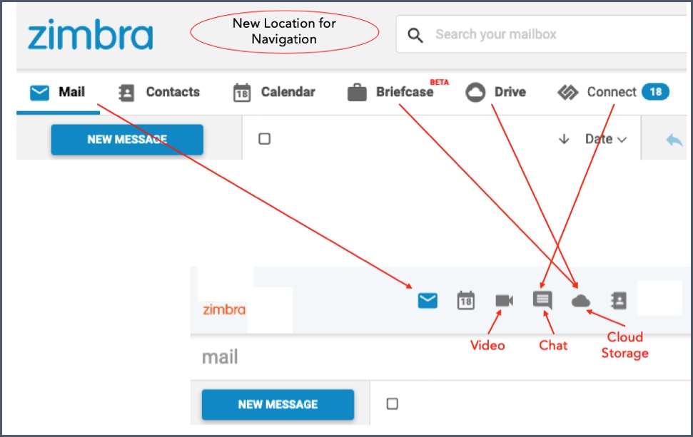 How to switch Zimbra Webmail from Classic to Modern UI - Diadem  Technologies : Support Knowledgebase