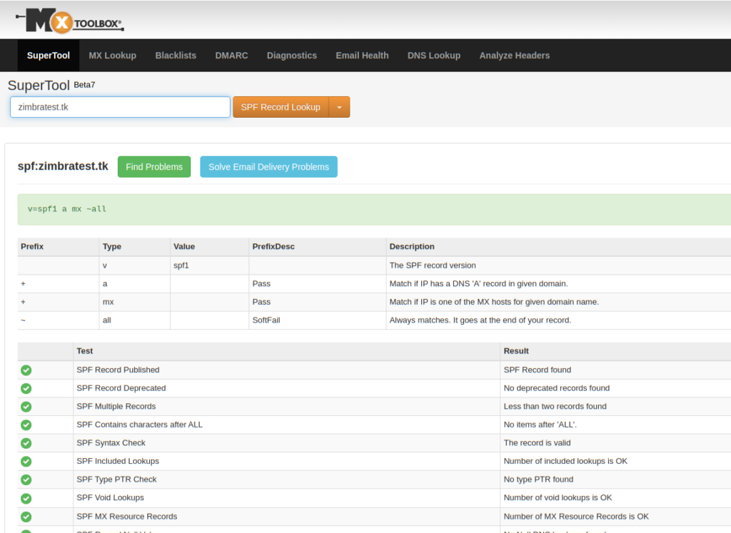 Zimbra dkim настройка dns