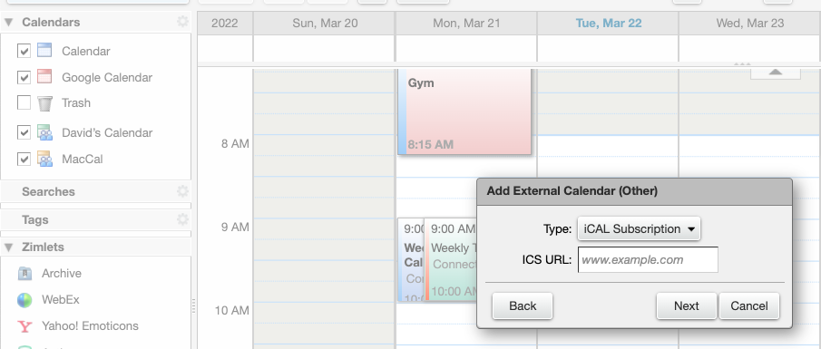 Add A Google Calendar To Zimbra Zimbra Blog Add A Google Calendar To Zimbra Zimbra Blog