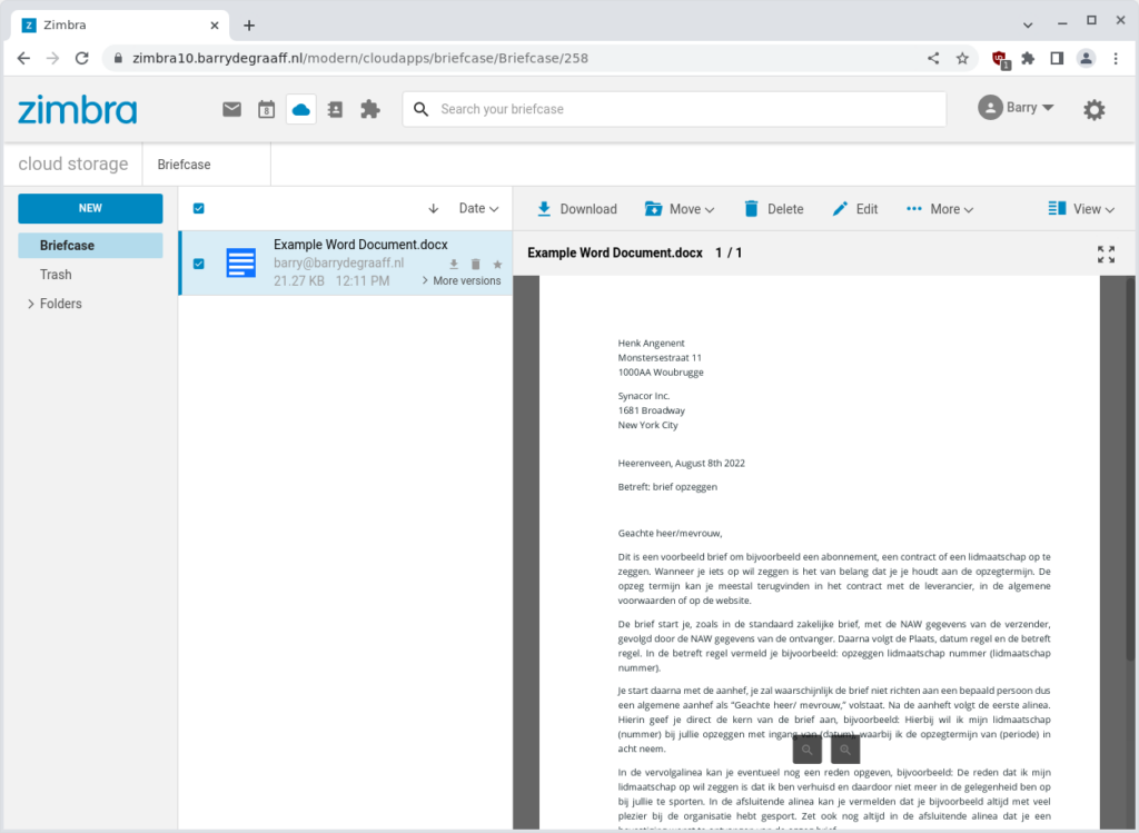 Discover Zimbra's new document editing in Briefcase Zimbra Blog