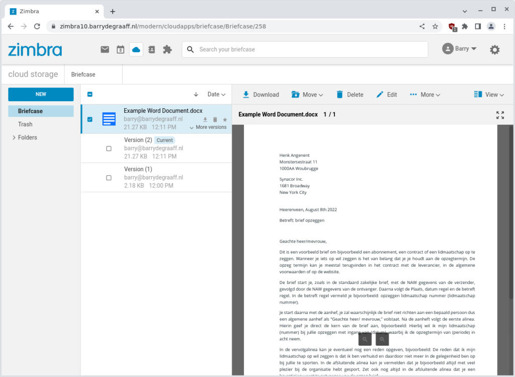 Discover Zimbra's new document editing in Briefcase Zimbra Blog